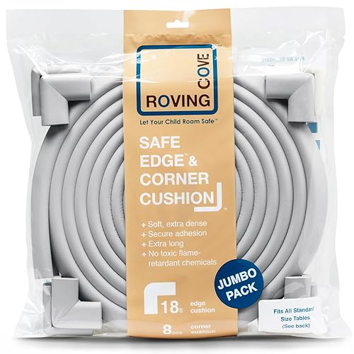 Miniatura 84 de Roving Cove "borde y Esquina Cojín de seguridad pre-taped esquinas; Premium childproofing Edge Corner Guardia – Niño seguridad seguridad en el hogar