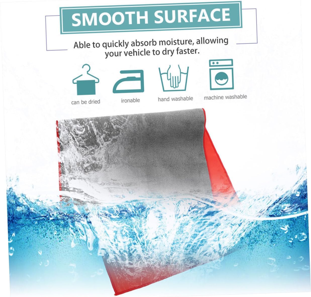Super Absorbent Car Wash Cloths 5pcs, Ultra-Soft Microfiber Car Drying Cloths 60x30cm, Reusable Automotive Detailing Cloths for Vehicle Exterior Drying