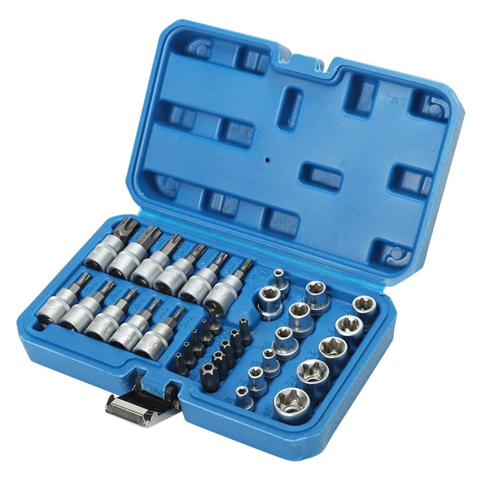 34 szt. Gniazda Torx Star i zestaw bitów Męskie/żeńskie Bity E-Security Drive Narzędzie ręczne Torque Star Socket