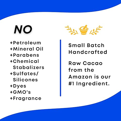 Miniatura 6 de Lip Balm - Raw Cacao - Therapeutic Lip Care 24 hour protection - Organic, Fair Trade, Raw - Unprocessed Peruvian cacao #1 ingredient