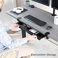 Vista 7 de VIVO DESK-DR22L - Cajón deslizante extraíble para debajo de la mesa de 22 pulgadas para escritorio de oficina, organizador de almacenamiento poco