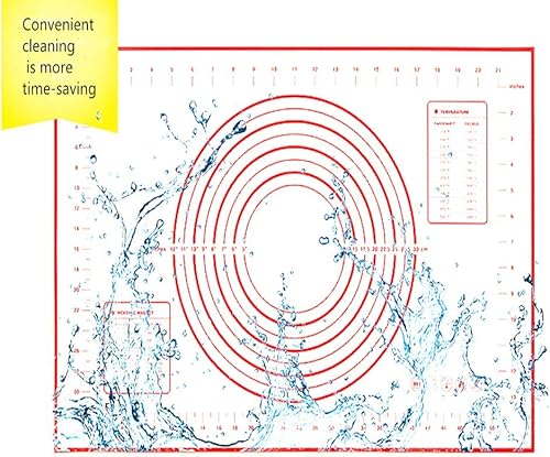 Miniatura 9 de Rodillo de acero inoxidable liso, rodillo para hornear fondant, pizza, pastel, pastelería, pasta, masa, galletas (16.7 pulgadas + esterilla)