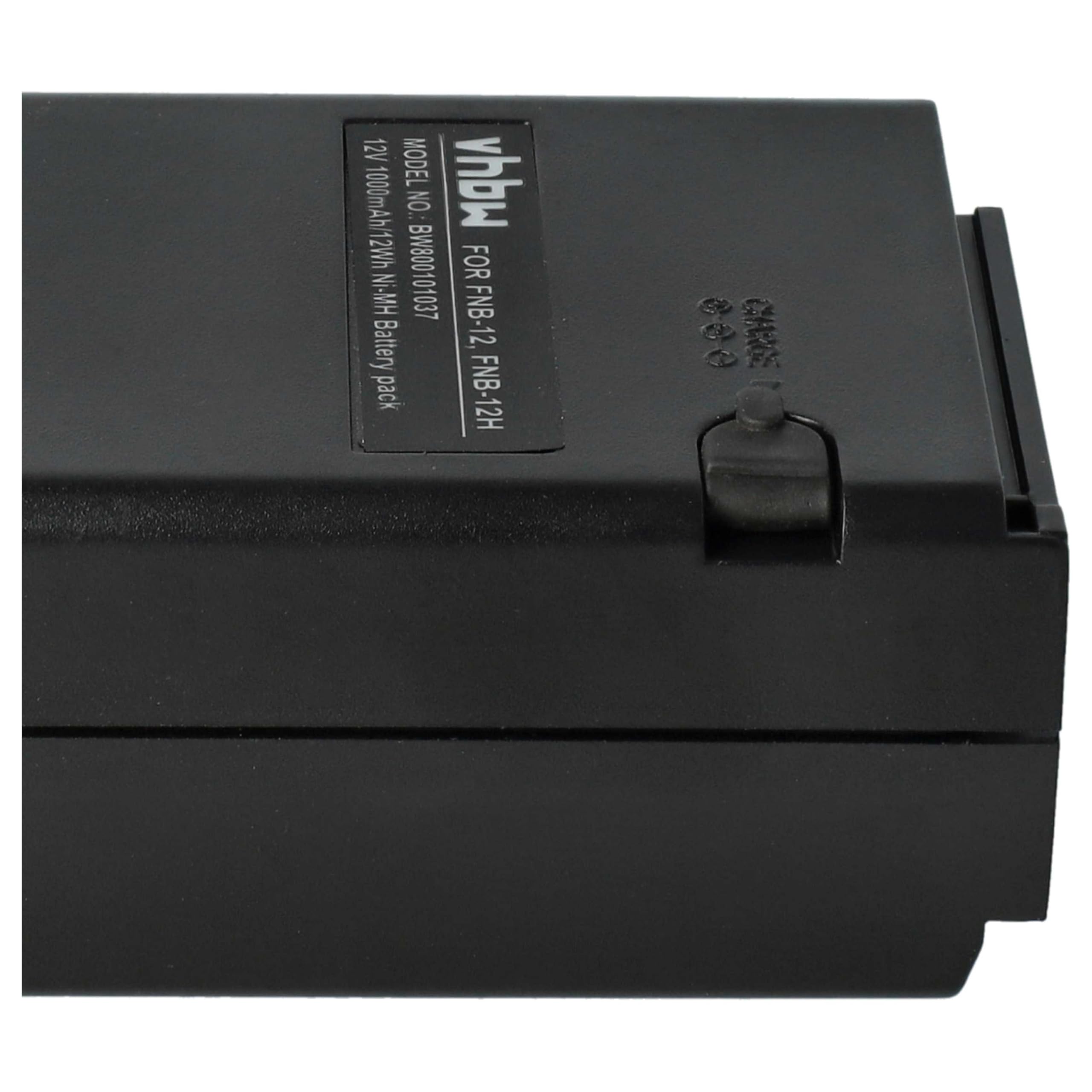 vhbw 2 x Yaesu/Vertex FNB-14, FNB-14H, FNB-12, FNB-12H, FNB-10, FNB-10H do radia (1000mAh, 12V, NiMH)