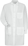Red Kap womens Unisex Specialized Cuffed Lab Coat With 3 Front Pockets
