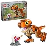 Jurassic World Little Eatie T Rex Toy - Dinosaur Building Toy for Kids, Boys and Girls, Ages 7+ - Gift Idea for Birthdays and Fans - with Movable Jaw, Head and Tail - 76967