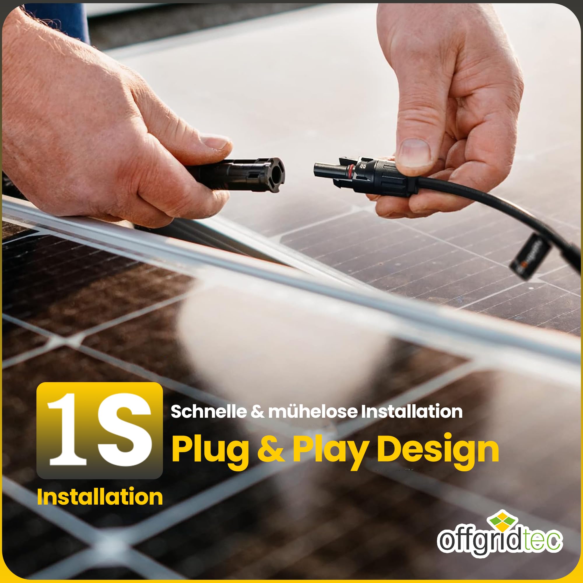 Offgridtec Offgridtec - Cavo di collegamento professionale, 10 mm2, modulo solare per regolatore di carica