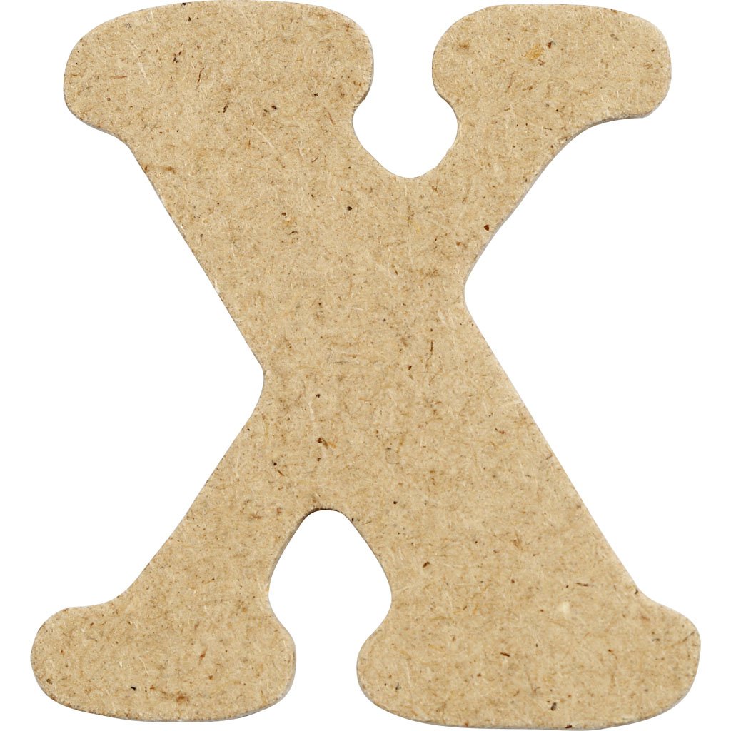 Creativ 10-Piece 4 cm Letter MDF x