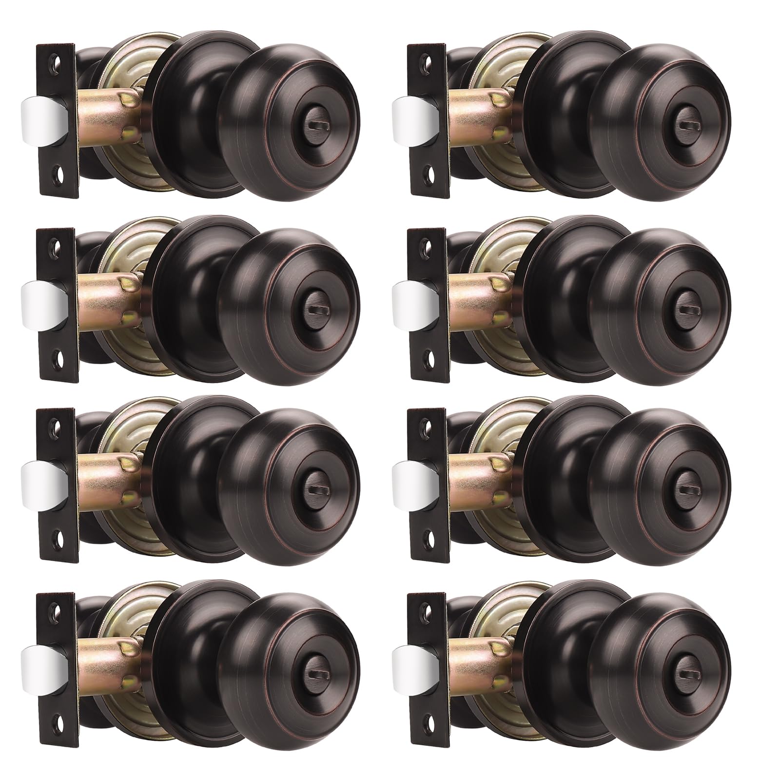 Probrico Matte Black Door Knobs - 6 Pack -30 Probrico Matte Black Door Knobs - 6 Pack -30