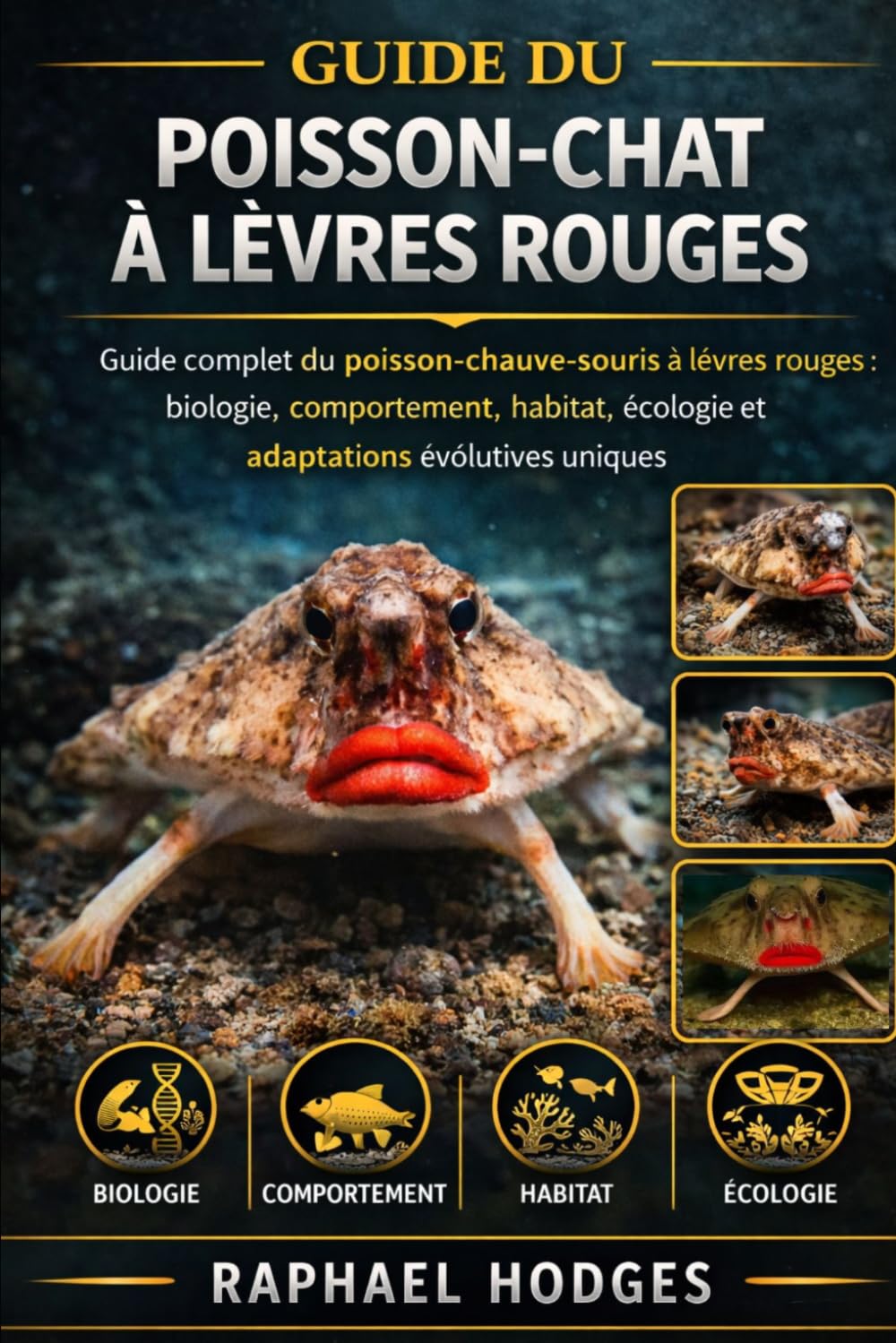 GUIDE DU POISSON-CHAT À LÈVRES ROUGES: Guide complet du poisson-chauve-souris à lèvres rouges : biologie, comportement, habitat, écologie et adaptations évolutives uniques