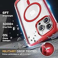 Vista 1237 de Miracase - Funda magnética para iPhone 13 Pro Max de 6.7 pulgadas (compatible con MagSafe), transparente, completo, protector de pantalla de vidrio