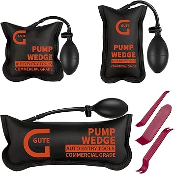 Gute Air Shim Air Wedge Bag Pump 3 Pack Commercial Inflatable Air Wedge Pump Bag Tool
