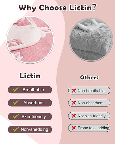 Miniatura 14 de Lictin Set de regalo para bebés para niños y niñas, regalos de baby shower, cesta de regalos neutros para recién nacidos con manta de bebé, tarjetas