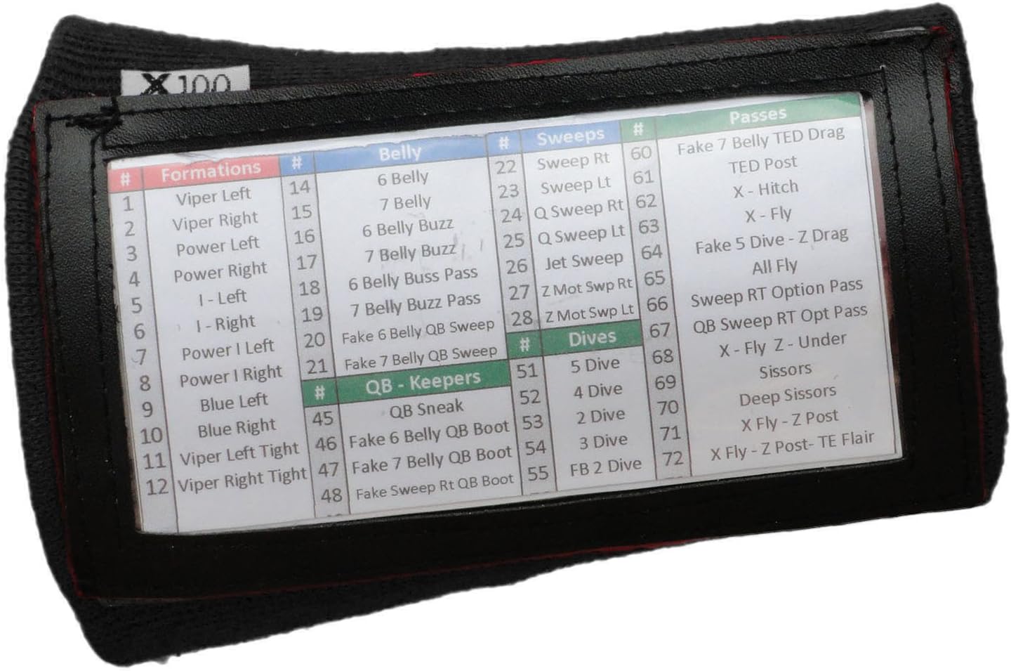 Single Window Playbook Wristband - Youth