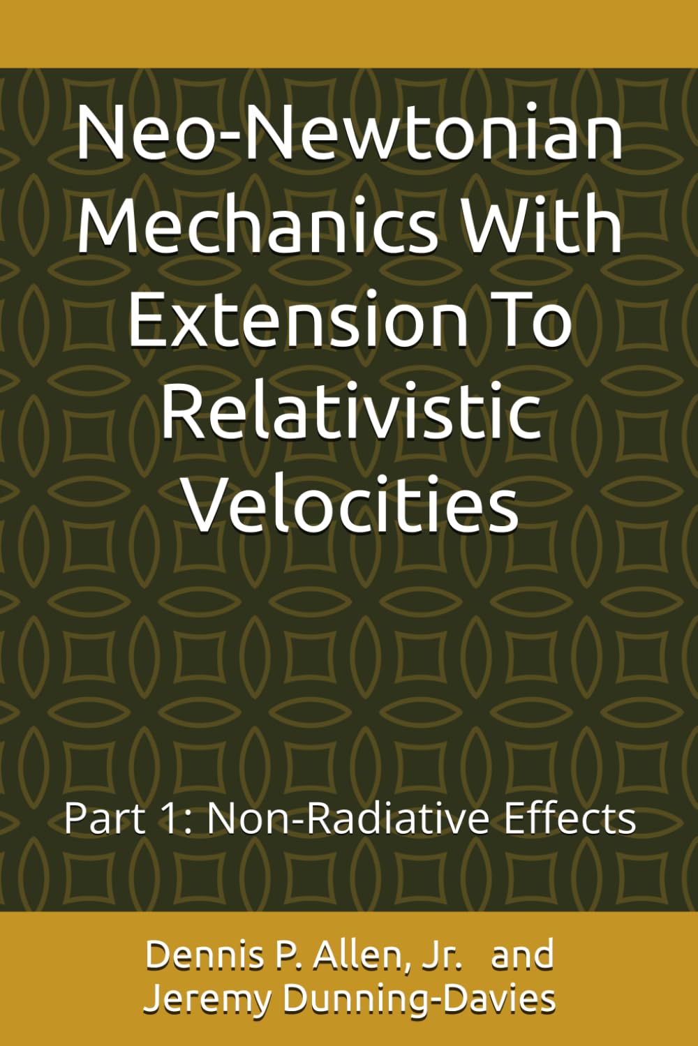 Neo-Newtonian Mechanics With Extension To Relativistic Velocities: Part 1: Non-Radiative Effects
