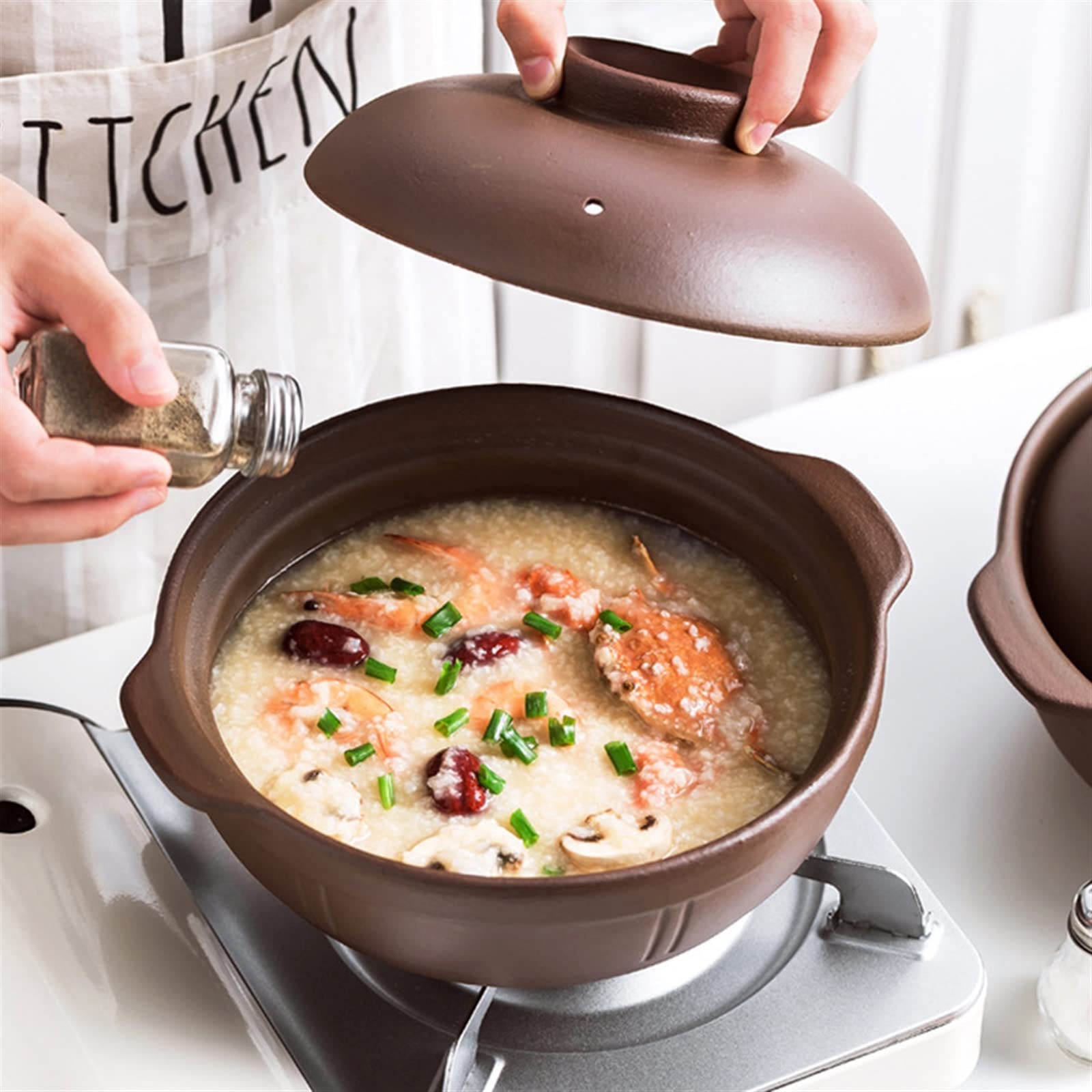 Pentola per zuppa, pentola in Ceramica, casseruola, pentola per zuppa, pentola per stufato, pentola per stufato, pentola di Pietra per Vapore, zuppa bibimbap