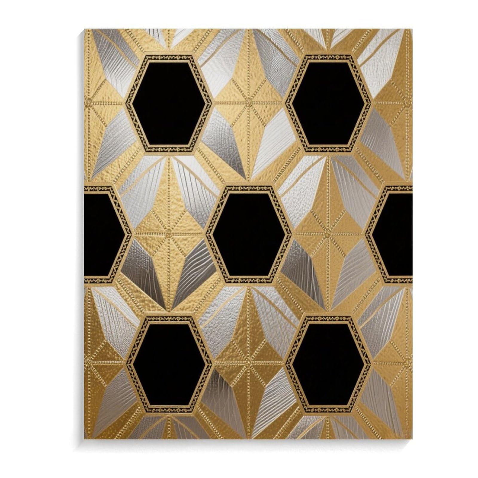 KOAYUBFC Geometrie Malen nach Zahlen Kit für Erwachsene Anfänger Erwachsene Malen nach Zahlen Kits auf Leinwand DIY Acryl Ölfarben Malerei mit Pinseln für Geschenk Home Wall Decor