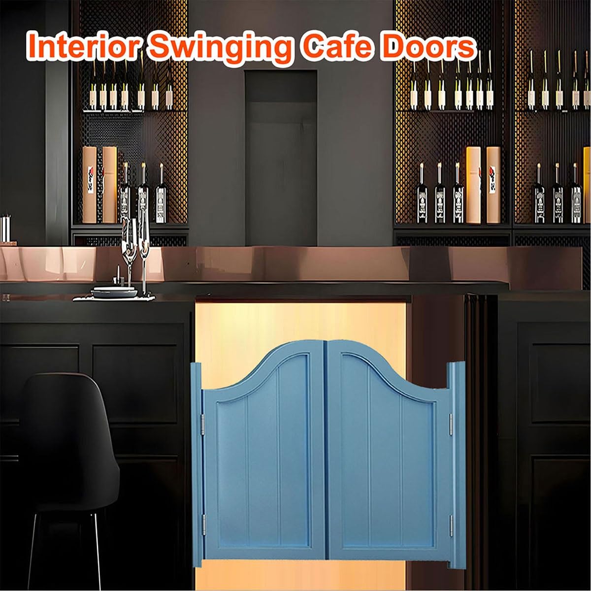 Caffè Bar Porta Saloon in Legno, Porta Battente Interno, Porte Oscillanti per caffè, Porte a Mezza Vita Porte Divisoria per scale da cucina Negozio Bar