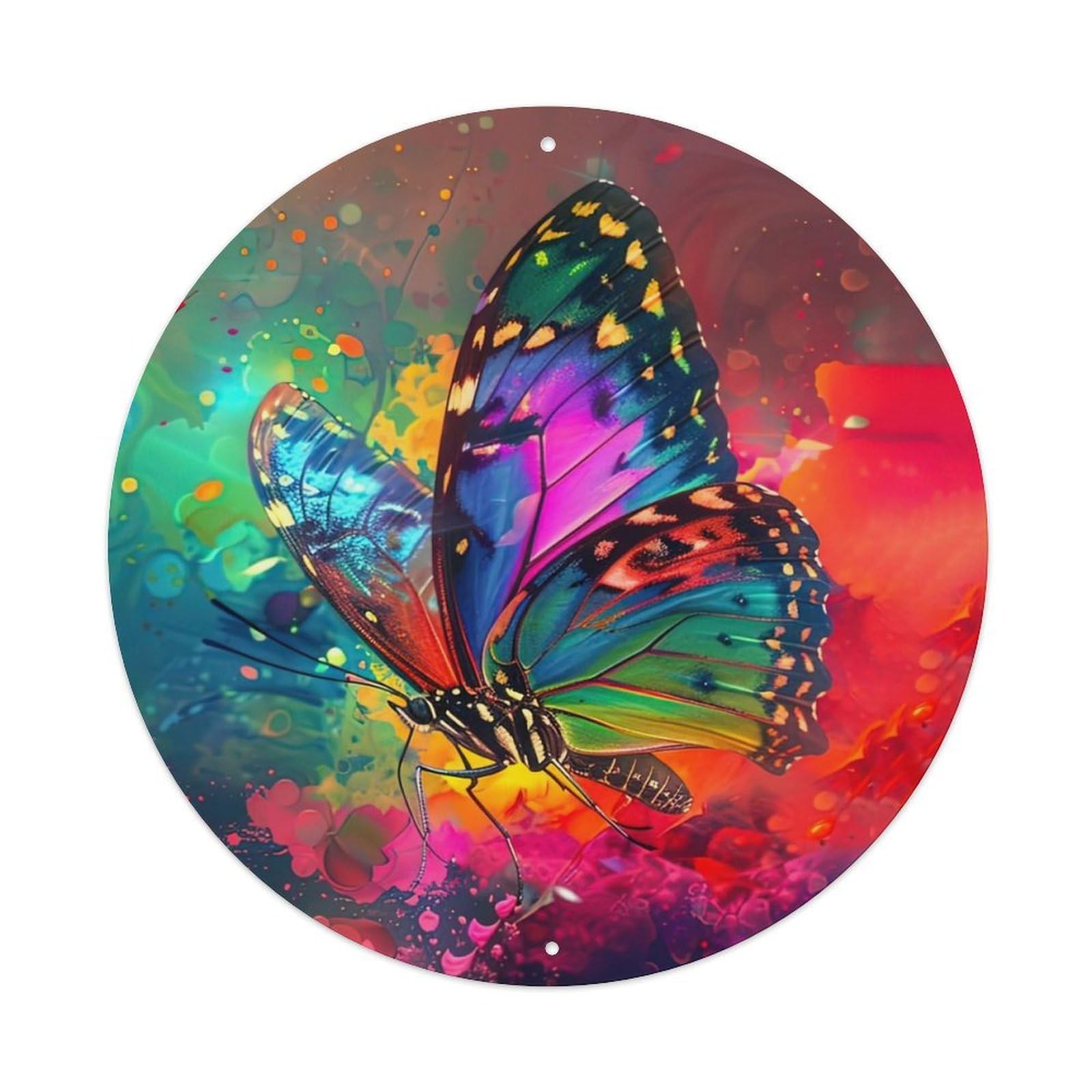 Animal Beautiful Butterflies Artwork Metal Tin Sign