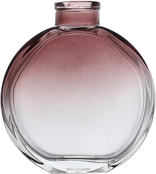 150ml Glass Diffuser Bottle Jar - Aroma Bottle, Round Essential Oils Container, Decorative Diffuser Jars for Home Fragrance Accessories Brown