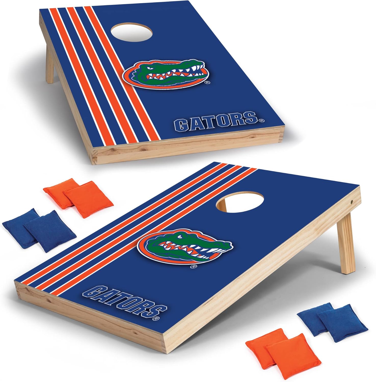 Wild Sports 2' x 3' Set with Direct Print HD Team Graphics – Great Gift for Any NCAA Fan! Bean Bag Toss Family Outdoor Games – Florida Gators