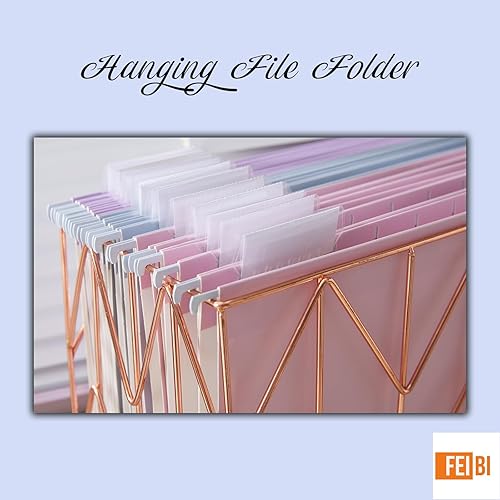 Miniatura 3 de Paquete de 12 carpetas colgantes para archivadores, archivadores, tamaño carta, corte 15, pestañas ajustables decorativas para el hogar, oficina,