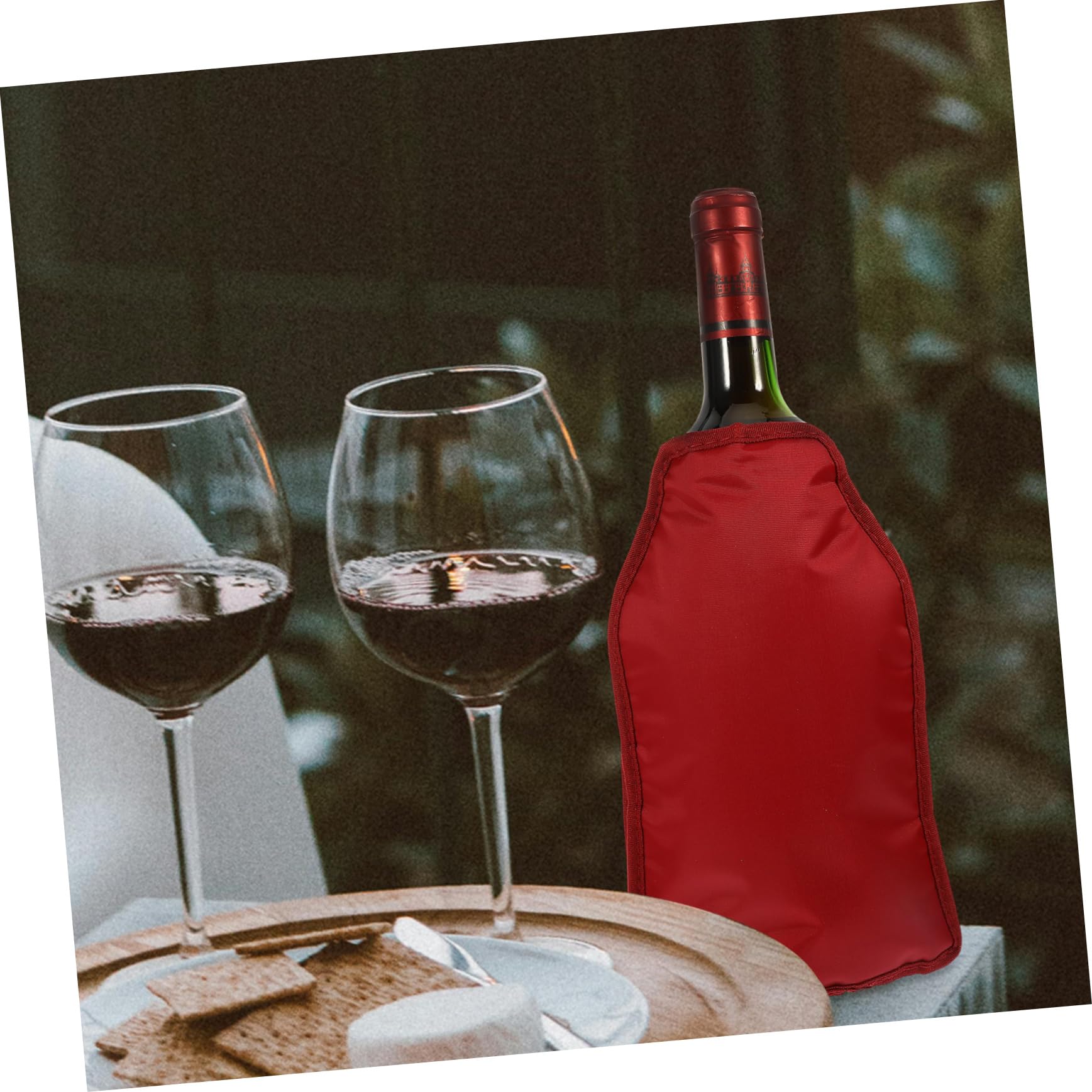 KICHOUSE Wine Cooler Sleeve Instant Wine Chiller Reusable Ice Packs Stylish Portable