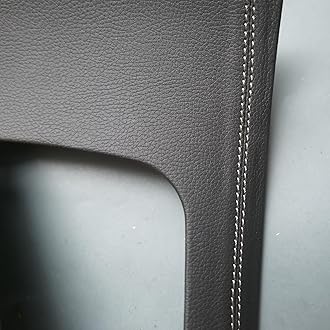 ZiWen Interior Trims Gear Shift Panel Center Console Leather Cover Accessories for Mercedes Benz GLC Class X254 2023 2024 2025 (Leather Black)