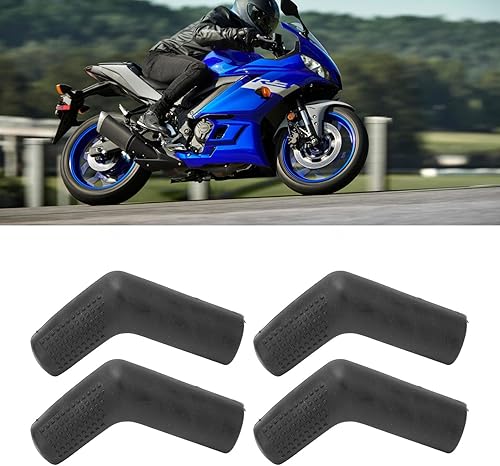 Miniatura 4 de Keenso 4 piezas de palanca de cambios de motocicleta, protector de zapatos de goma antideslizante universal para motos de cross de calle, ATV