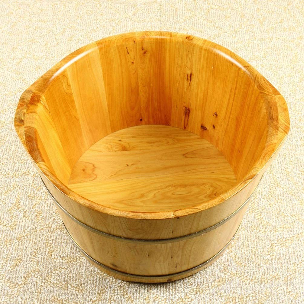 Drewniane wiadro do kąpieli stóp Wanna z hydromasażem do stóp, wiadro do moczenia stóp, umywalka do stóp dla dorosłych, wanna do stóp do moczenia stóp, drewniane wiadro do pedicure Super łat