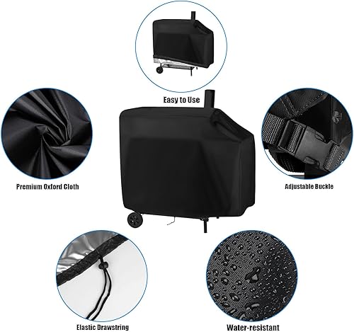 Miniatura 5 de Yoyong Royal Gourmet CC1830W - Cubierta para parrilla de carbón de 30 barriles y para parrilla de carbón CC1830S, resistente al agua, cubierta de