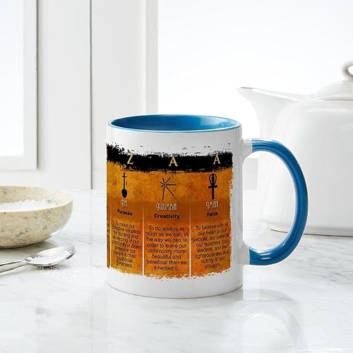 Vista 44 de CafePress Kwanzaa Principles - Taza de café de cerámica, taza de té, 11 onzas
