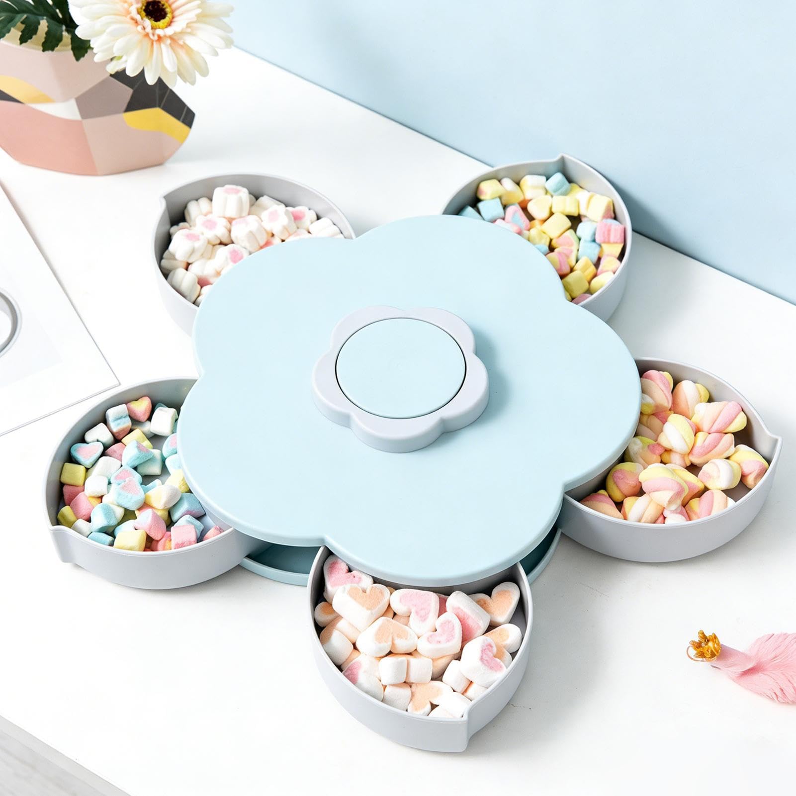 Snack Containers avec Couvercles Couvercle rotatif et antidérapante