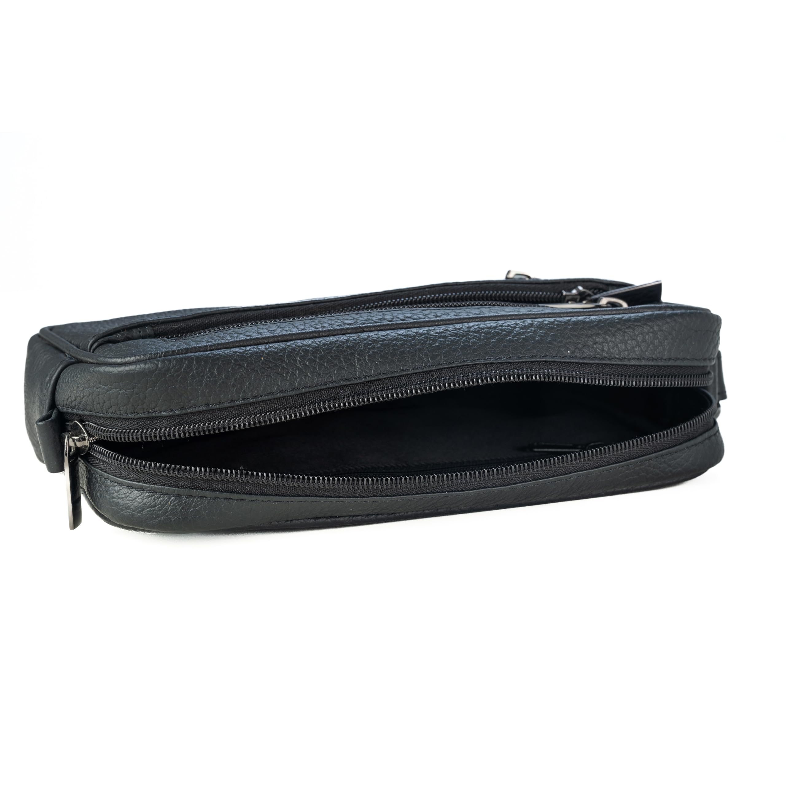 GERMANUS Oliver - Bolso de mano de piel auténtica para hombre y mujer