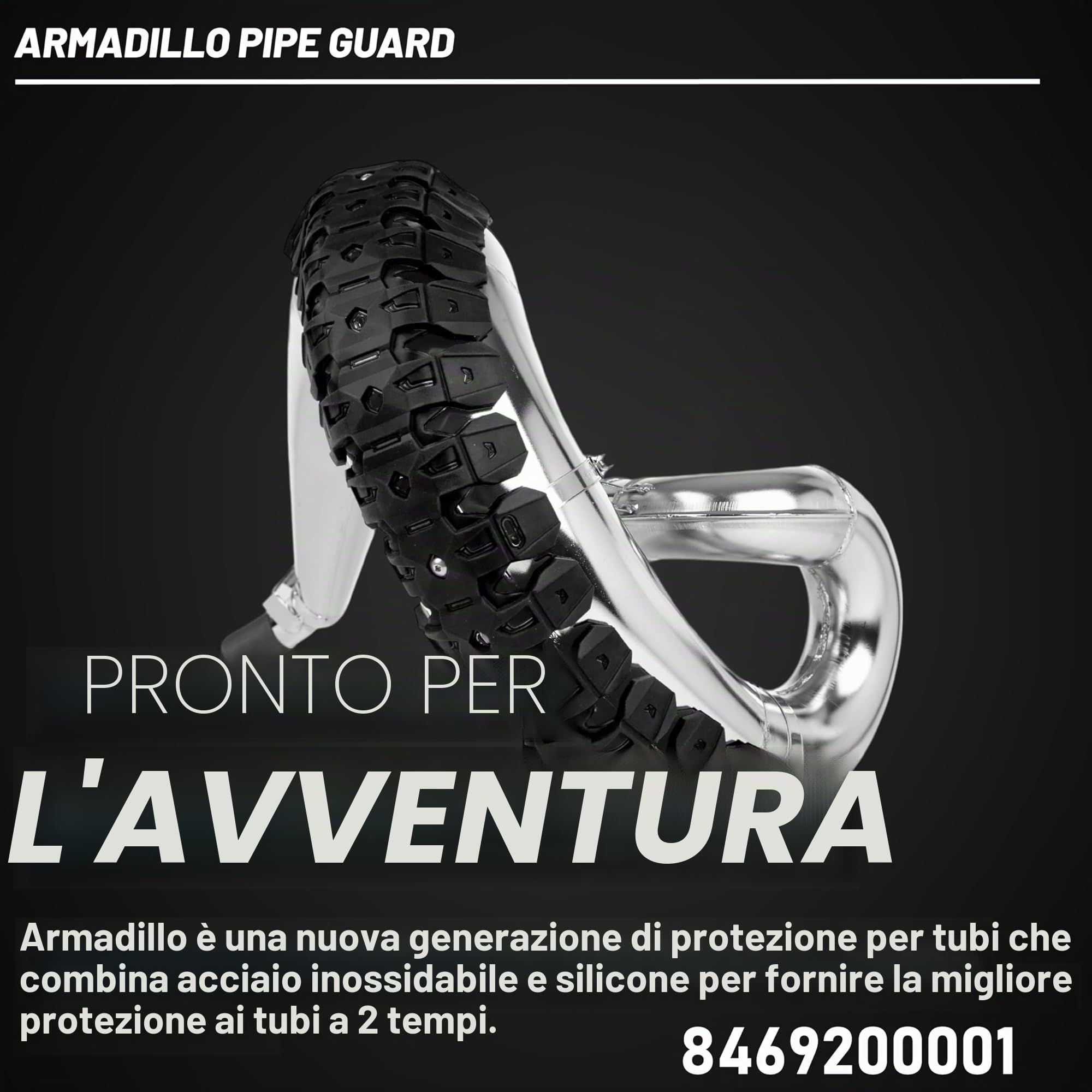 Pipe Guard Armadillo Blk