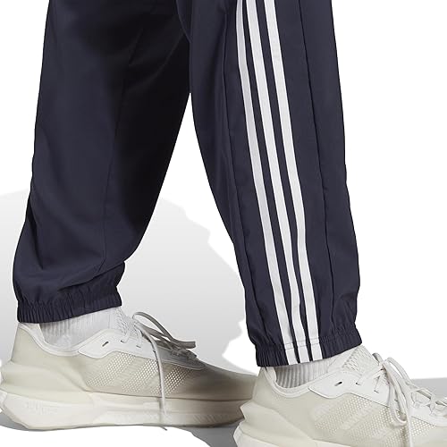 Vista 5 de adidas Aeroready Essentials - Pantalones cónicos tejidos con 3 rayas para hombre