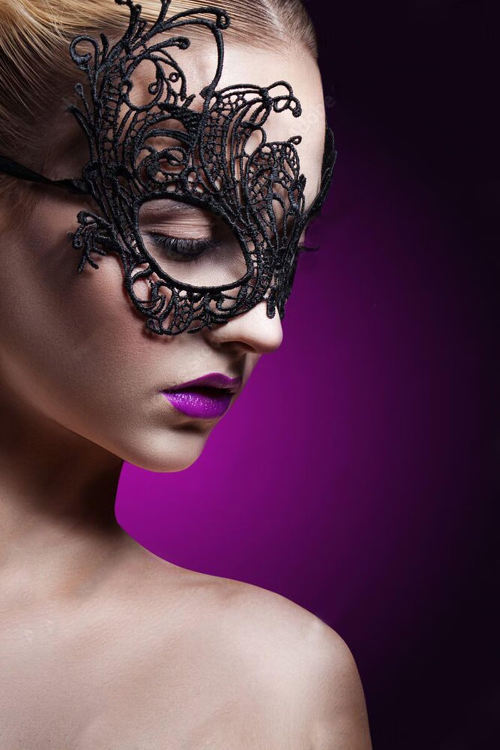 Mordarli Masquerade Mask for Women Lace Eye Mask for Halloween Costume Party: Phoenix