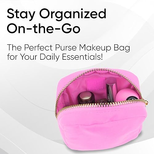 Miniatura 4 de DANCOUR Bolsas de maquillaje de nailon para mujer, bolsa grande de aseo de viaje, bolsa de cosméticos, organizador de maquillaje