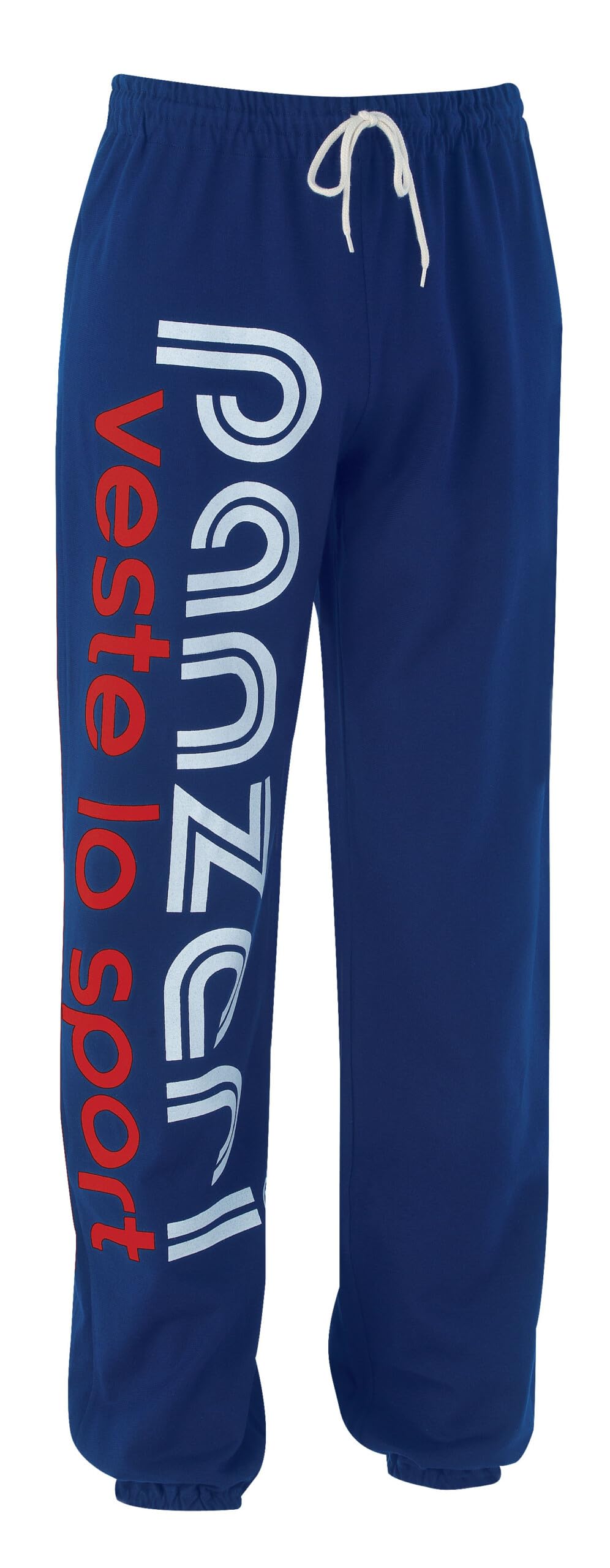 panzeri Pantalon Jogging Uni H - Bleu France/Blanc Rouge