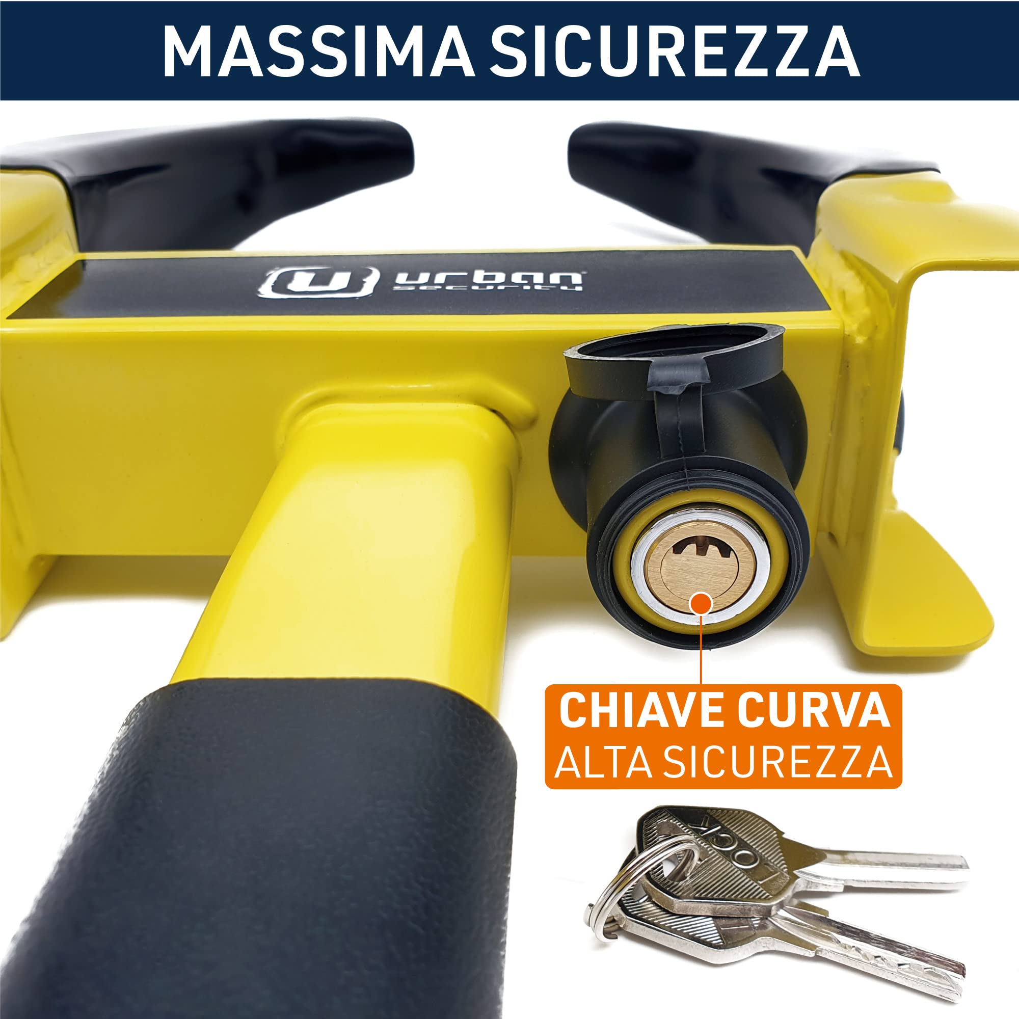 URBAN UR920 Bloccaruota Auto Antifurto Furgone Serratura Roulotte Blocca Ruota Blocco Automobile Rimorchio Ganascia Universale Blocco Macchina Morsetto Ganasce Artiglio Bloccaggio Parcheggio Ruote