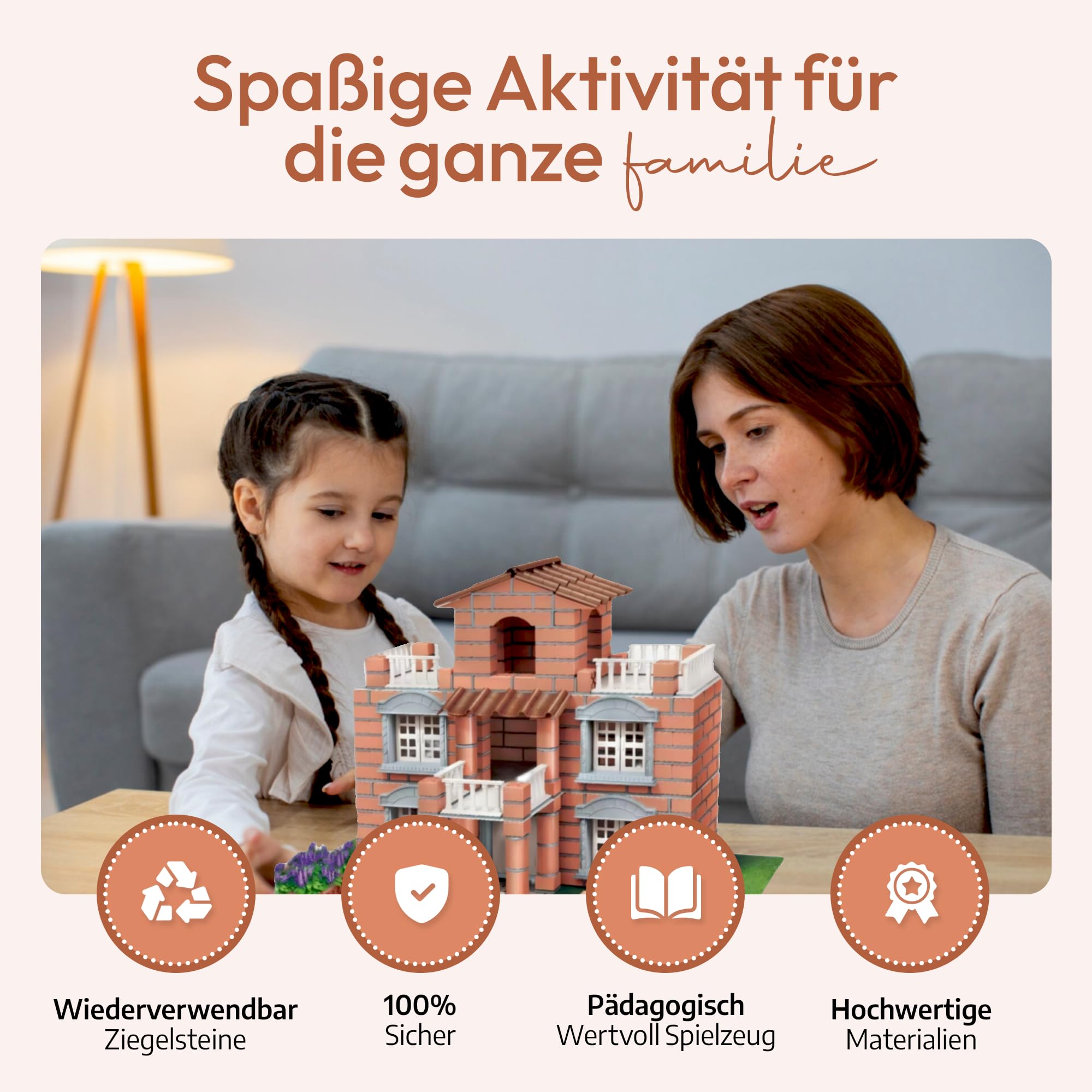 Set Mattoncini 3 In 1 Per Ragazze Dai 6 Anni – 194 Pezzi Per Costruire Camera, Soggiorno E Cucina, Giocattolo STEM - 2