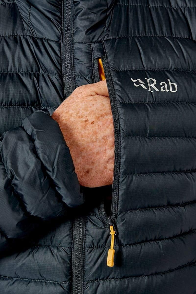 Rab Men's Microlight Alpine Down Jacket for Hiking, Climbing, and Skiing
