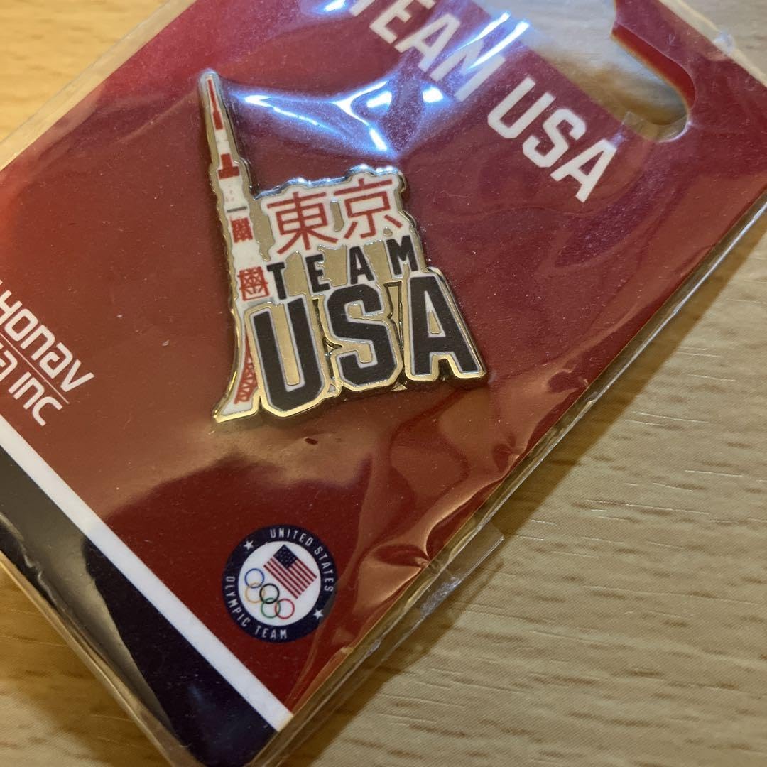 東京オリンピック パラリンピック ピンバッチ USA Amazon | TEAM USA。オリンピックピンバッジ。東京タワー。Honav