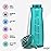 Pogo BPA-Free Tritan Plastic Water Bottle with Soft Straw, 40 Oz, Teal
