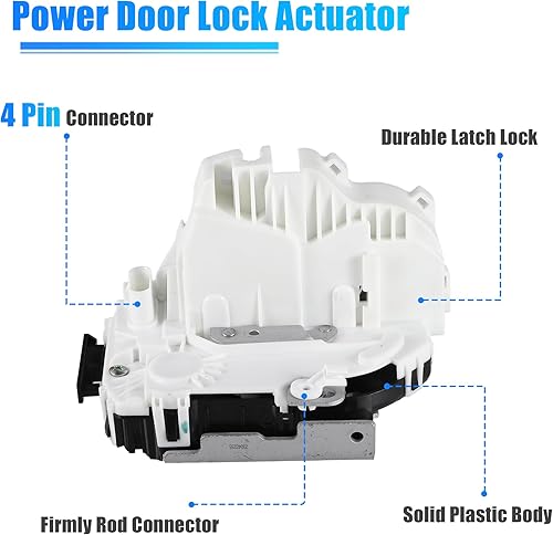 Miniatura 4 de uxcell Motor del actuador de la cerradura de la puerta trasera derecha para Dodge Durango 11-23 para Jeep Grand Cherokee 11-21 No.4589922AH4589922AF