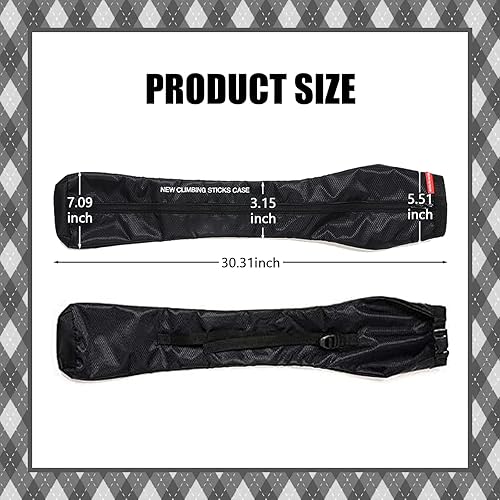 Miniatura 2 de Bolsa de almacenamiento portátil para bastones de senderismo con cremallera para bastones de senderismo