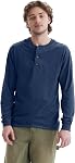Hanes Men's Long-Sleeve Beefy Henley Shirt
