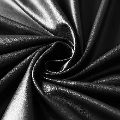 Miniatura 4 de Funda de cuero sintético para cabecero de cama todo incluido, funda universal a prueba de polvo para muebles (café, 78.74 pulgadas)