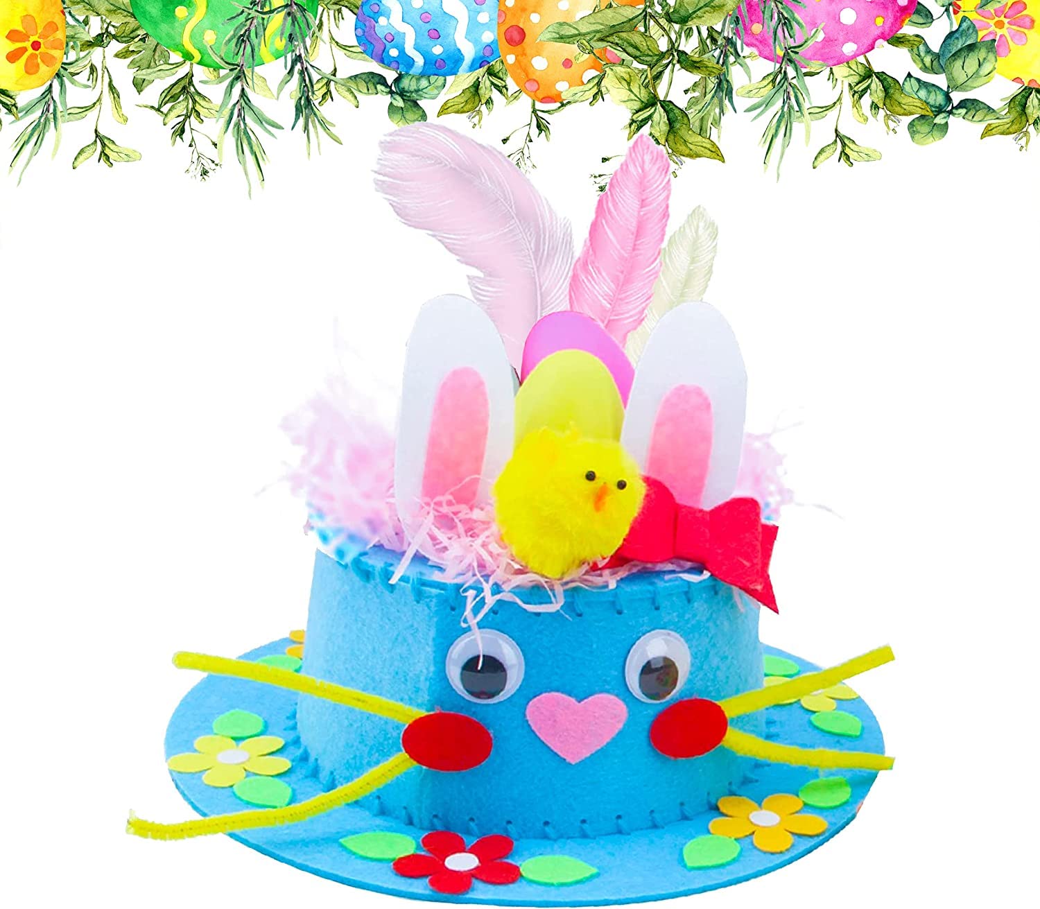 Obyjca Blue Easter Bonnet Decorations Kit Easter Decorations