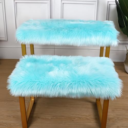 Alfombra de piel de oveja sintética de Chitone, para dormitorio de bebé, para decoración del hogar, Lana y mezcla de lana