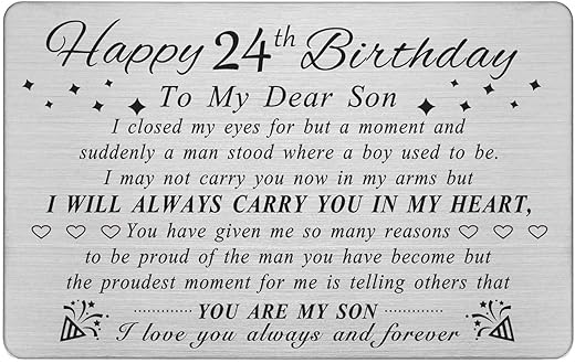 Best a man is 24 years older than his son